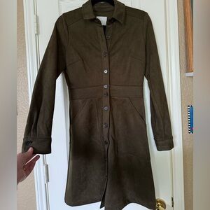 A loves A green winter dress